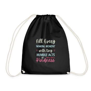 Gentillesse positive Humble et gentil Anti-intimidation - Sac de sport léger - noir - Devant