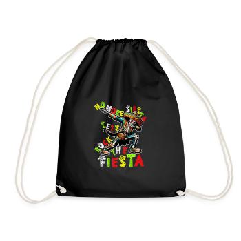 Chemise de fête Cinco de Mayo - plus de sieste, fiesta - Sac de sport léger - noir - Devant