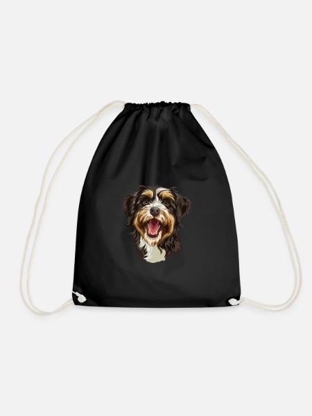 Aussiedoodle Geschenk | Cartoon Artwork - Turnbeutel - Schwarz