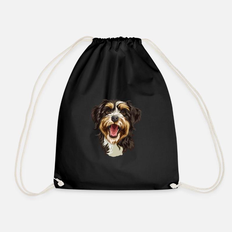 Aussiedoodle Geschenk | Cartoon Artwork - Turnbeutel - Schwarz
