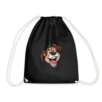 Drever (en anglais seulement) Illustration de dessin animé - Sac de sport léger - noir - Devant