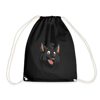 Hrvatski Ovcar | Chien de berger croate | Caricature - Sac de sport léger - noir - Devant