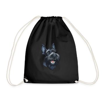 Kerry Blue Terrier | Blue Irish Terrier - Drawstring Bag - black - Front