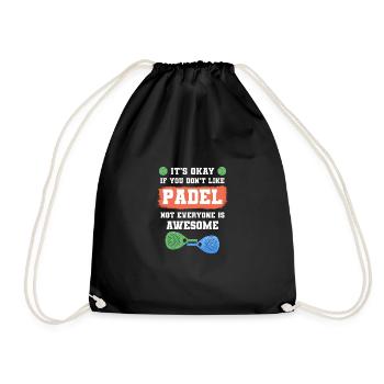 Padel Paddle Raquette Sport I Cadeau - Sac de sport léger - noir - Devant