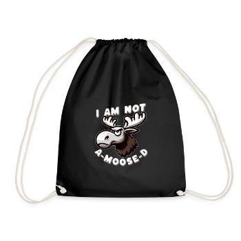 Je ne suis pas un orignal - jeu de mots amusant sur l’orignal - Sac de sport léger - noir - Devant
