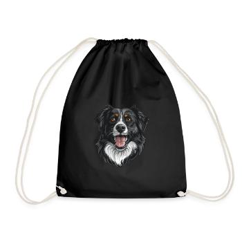 Stabyhoun | Illustration de dessin animé - Sac de sport léger - noir - Devant