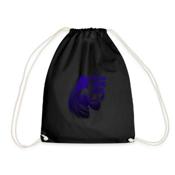 Go and Sin No More – Inspirational Jesus Design - Drawstring Bag - black - Front