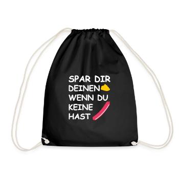 Save your mustard - Drawstring Bag - black - Front
