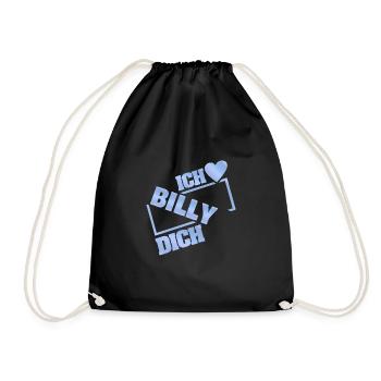 Geschenk für Billy - Turnbeutel - Schwarz - Vorne