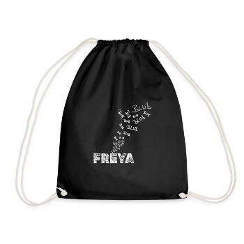 Angler Freya - Drawstring Bag - black - Front