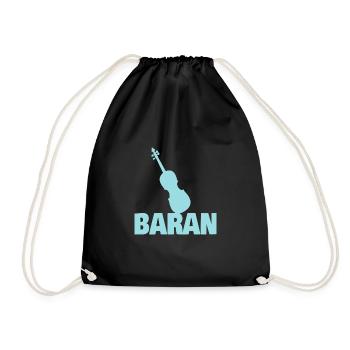 Gift for Baran - Drawstring Bag - black - Front