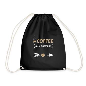 Café Et Siamois - Café - Sac de sport léger - noir - Devant