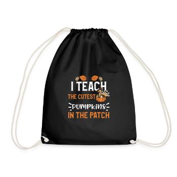 I Teach The Cutest Pumpkins In T... - Turnbeutel - Schwarz - Vorne