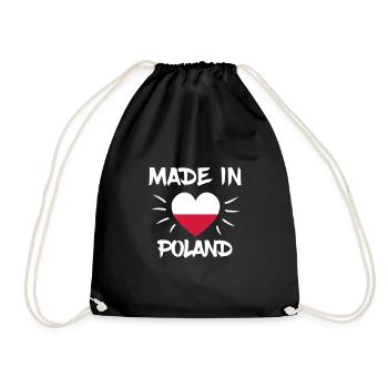 Poland - Drawstring Bag - black - Front