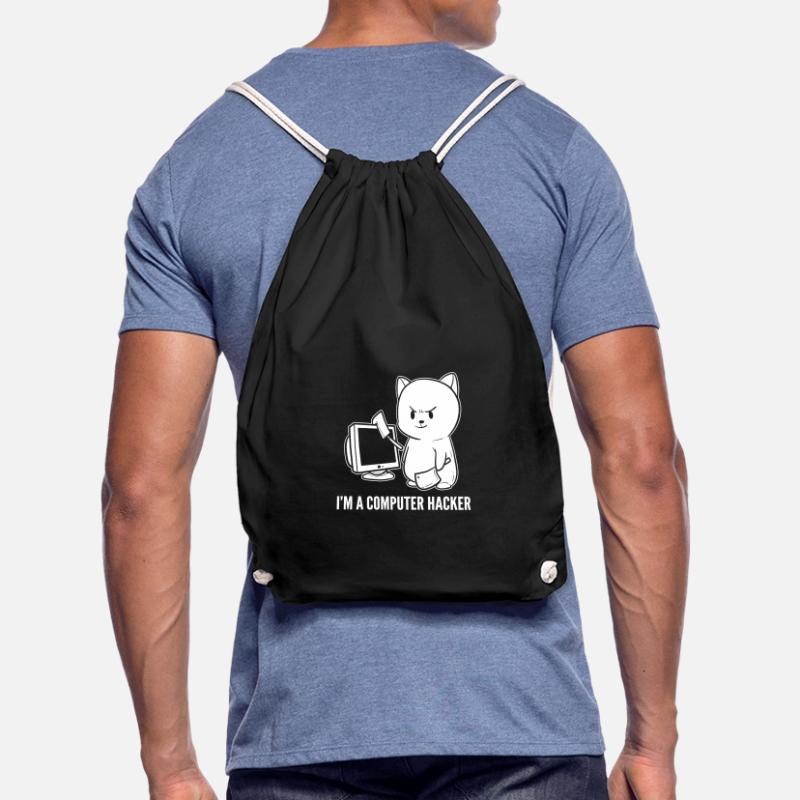 Computer Hacker Funny Computer Geek. Gift Drawstring Bag