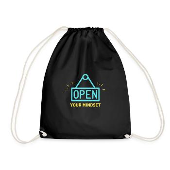 Open your mindset - Sac de sport léger - noir - Devant