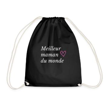 Meilleur maman du monde 2 - Sac de sport léger - noir - Devant