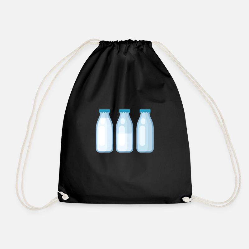 MILK - Drawstring Bag - black