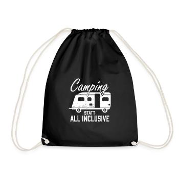 Camping Camping Caravanes Tout Inclus Retro - Sac de sport léger - noir - Devant