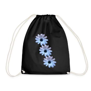 Marguerites 3 fois - Sac de sport léger - noir - Devant