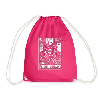 Sight Squad 7 - Drawstring Bag - fuchsia - Front