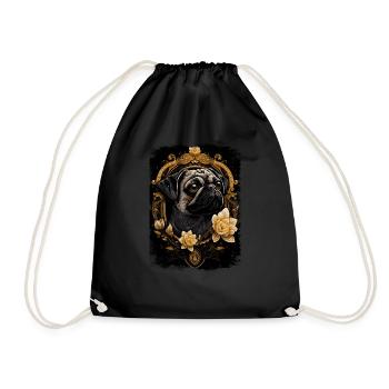 Petit carlin - Sac de sport léger - noir - Devant