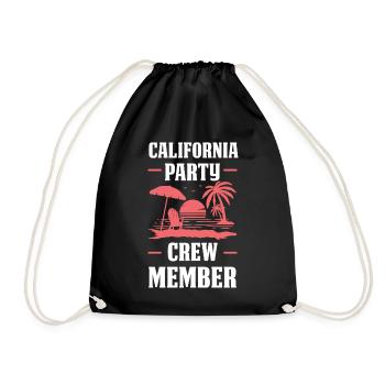 Équipe de fête californienne - Sac de sport léger - noir - Devant