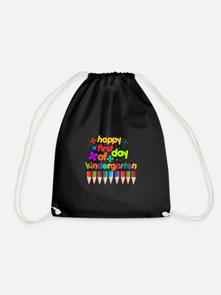 Alles Gute Zum Ersten Kindergartentag - Turnbeutel - Schwarz