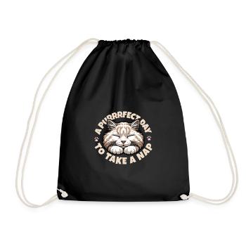 Drôle de cadeau d’amant de chat - Sac de sport léger - noir - Devant