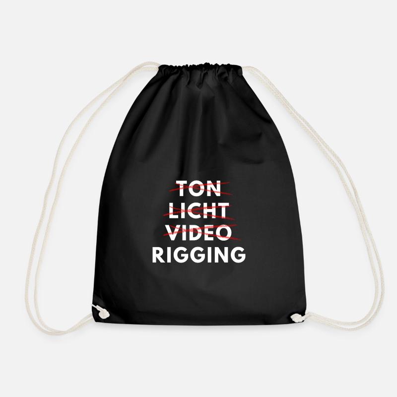Veranstaltungsshirt Rigging und Rigger Shirt - Turnbeutel - Schwarz