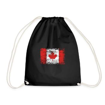 Pavillon Canada Alt Used Look Vintage - Sac de sport léger - noir - Devant