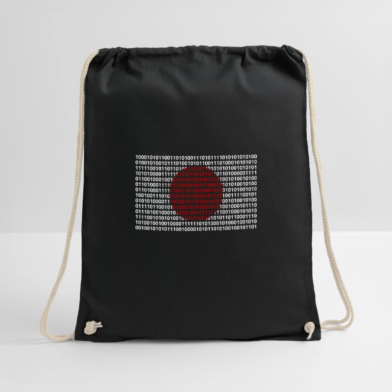 Japan Flagge Zahlen Binärcode Byte Bit Code Turnbeutel