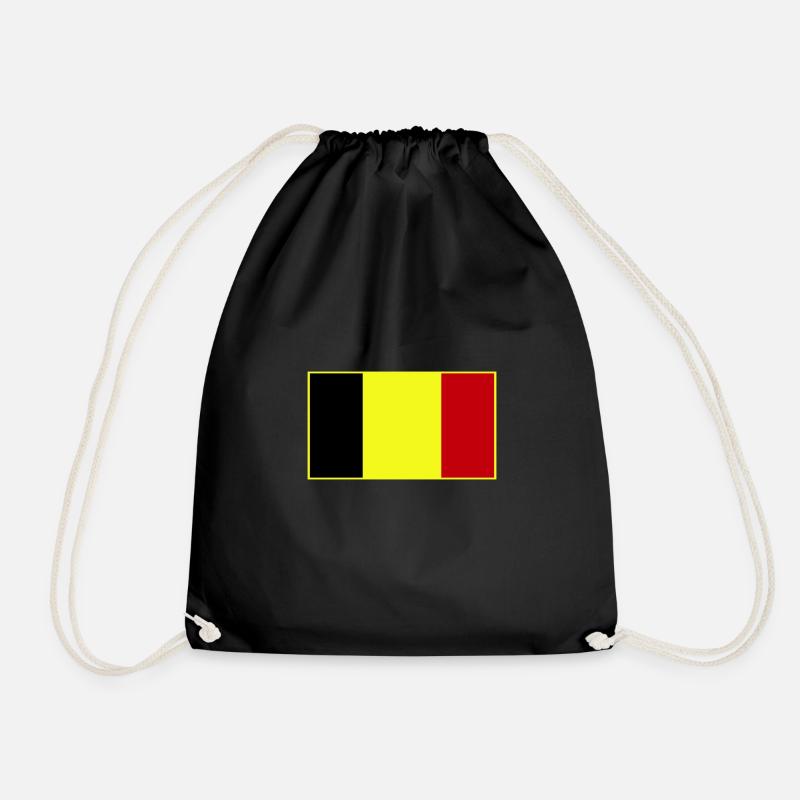 Customizable three-color flag - Drawstring Bag - black