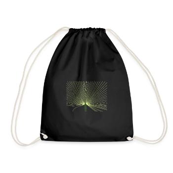 Tropical palmer / Palmier tropical - Sac de sport léger - noir - Devant