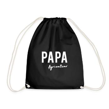 PAPA Agriculteur - Sac de sport léger - noir - Devant