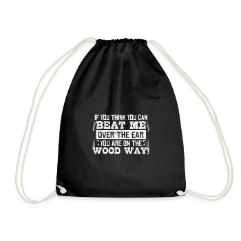 Sur le chemin du bois! - Denglish dit Denglish - Sac de sport léger - noir - Devant
