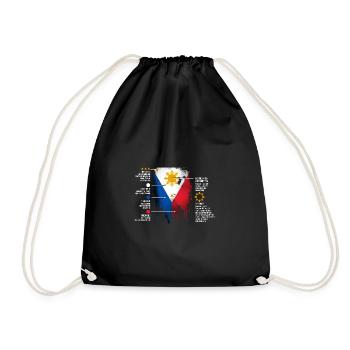Philippines drapeau philippin fierté je cadeau - Sac de sport léger - noir - Devant