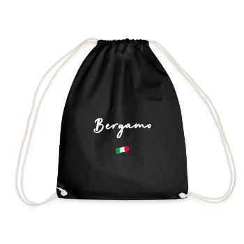 BERGAMO - Turnbeutel - Schwarz - Vorne