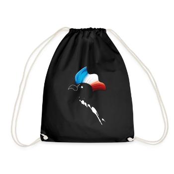 hahn - Drawstring Bag - black - Front