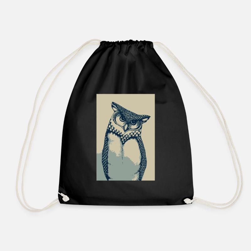 chouette - Sac de sport léger - noir