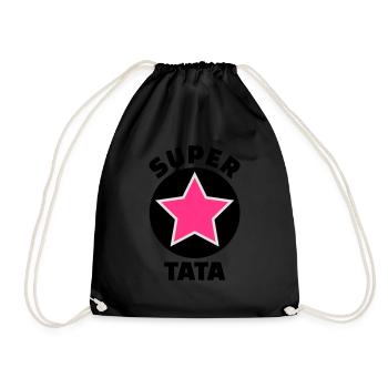 super tata (v.5) - Sac de sport léger - noir - Devant