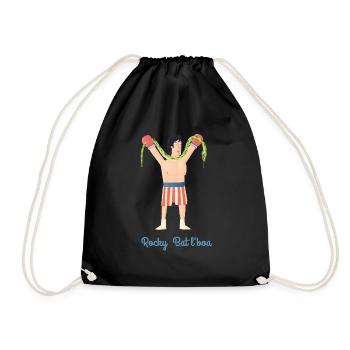 Rocky Bat the boa - Drawstring Bag - black - Front
