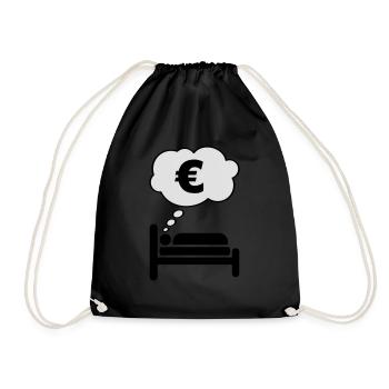 Money Dream - Turnbeutel - Schwarz - Vorne