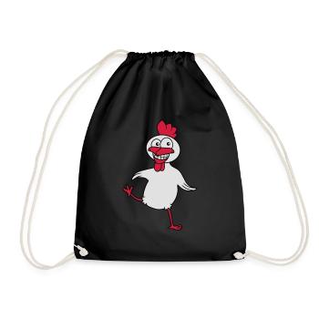 Funny Chicken - Sac de sport léger - noir - Devant