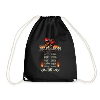 Napoleon European Tour T-Shirt Design - Turnbeutel - Schwarz - Vorne