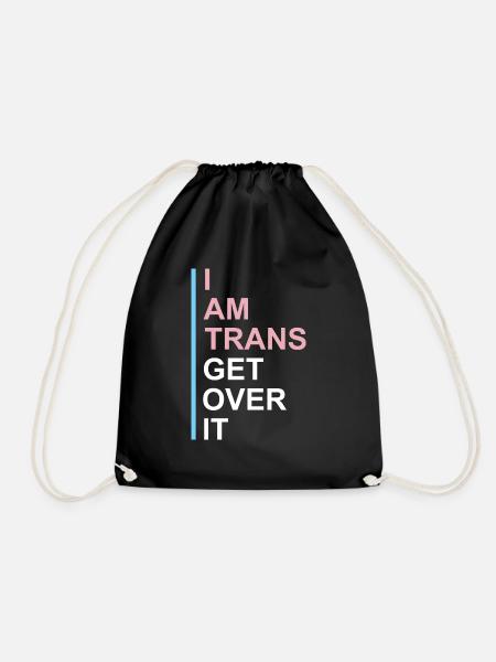 Lustiges Transgender Geschenk - Turnbeutel - Schwarz