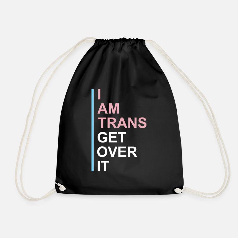 Lustiges Transgender Geschenk - Turnbeutel - Schwarz