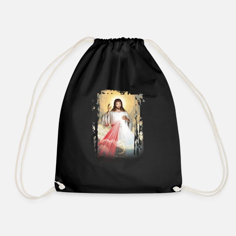 Jésus - Sac de sport léger - noir