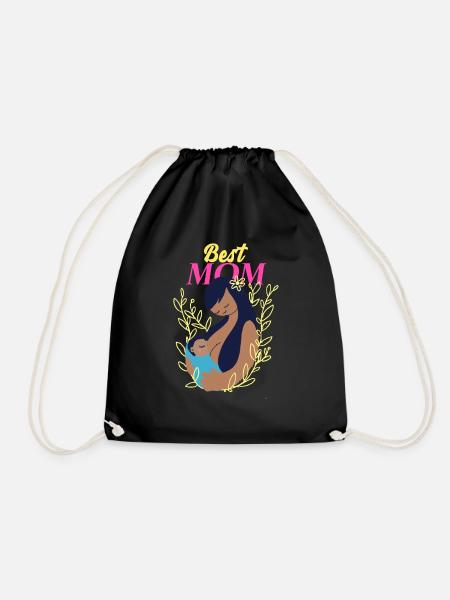 Best Mom Infant Baby - Drawstring Bag - black