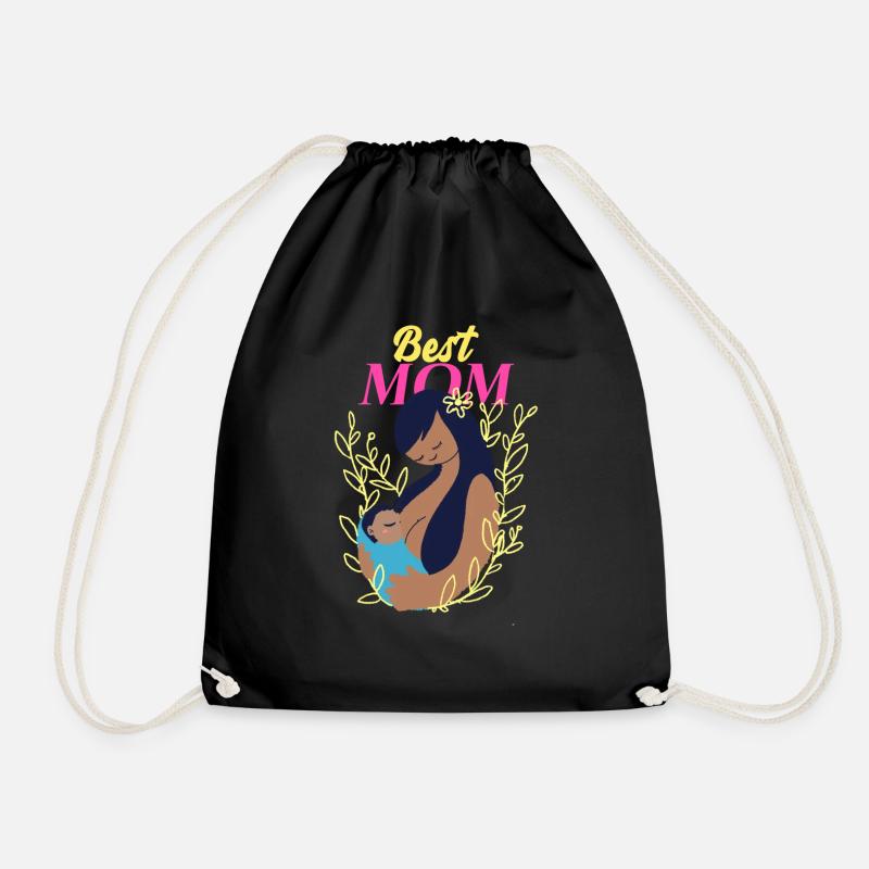 Best Mom Infant Baby - Drawstring Bag - black